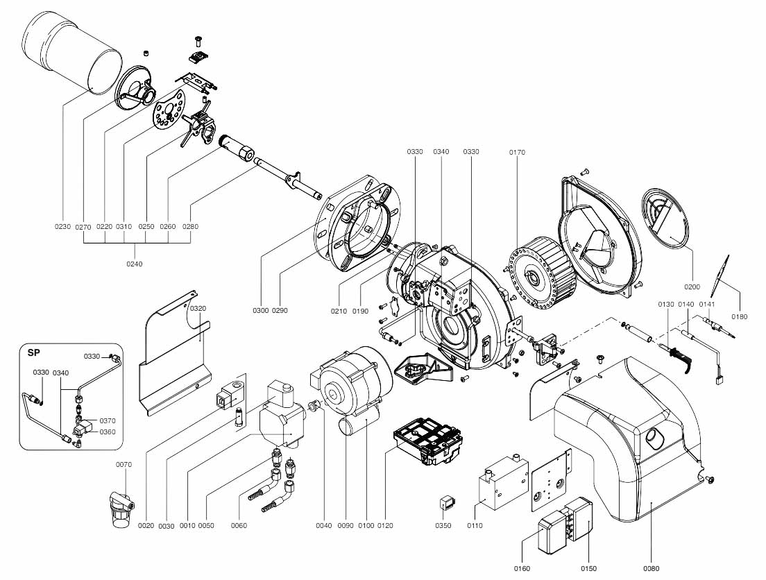 Горелка дизельная Ecoflam MAX 8 TL HT 230-50 TW CV, 3143904
