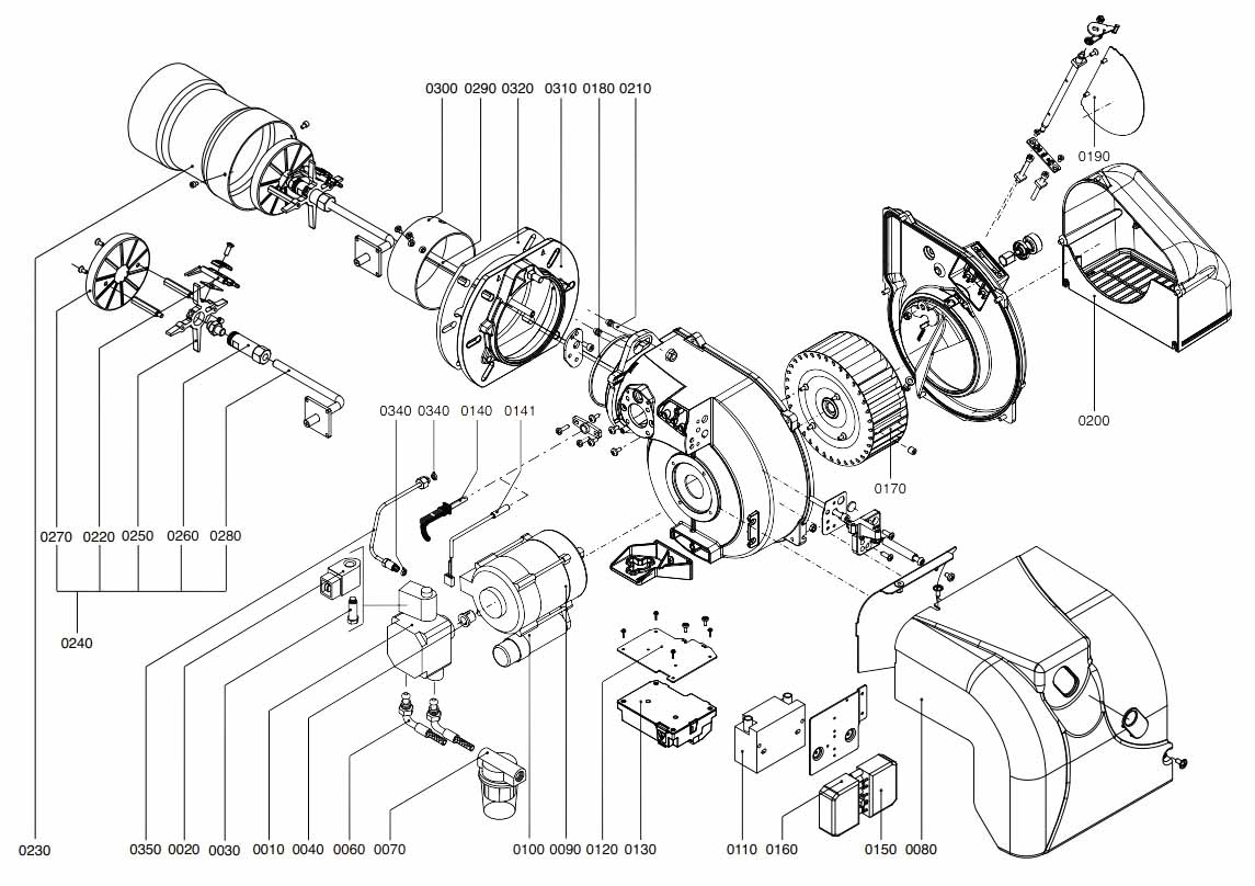 Горелка дизельная Ecoflam MAX 20 TC (TW) 230 V 50 HZ, 3142731A