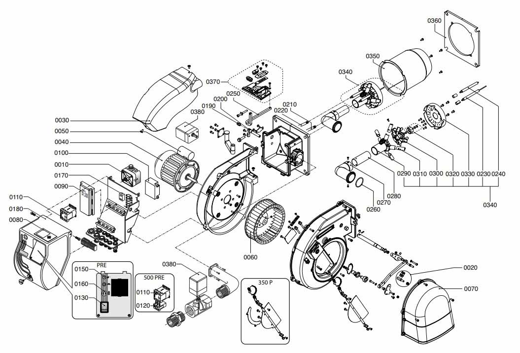 Горелка газовая Ecoflam MAX GAS 500 E PRE TL, 3146352